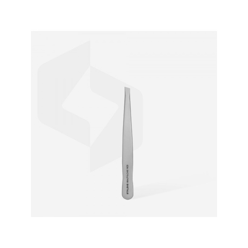 Pince À Épiler Pour Sourcils BEAUTY & CARE 10 TYPE 3 (Bords Larges Chanfreinés) -STALEKS PRO