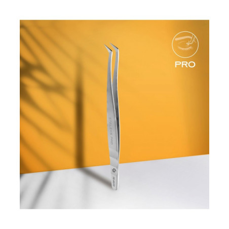 Pince Professionnelle Pour Extension De Cils EXPERT 40 TYPE 12 (Angle Droit, 65') -STALEKS PRO