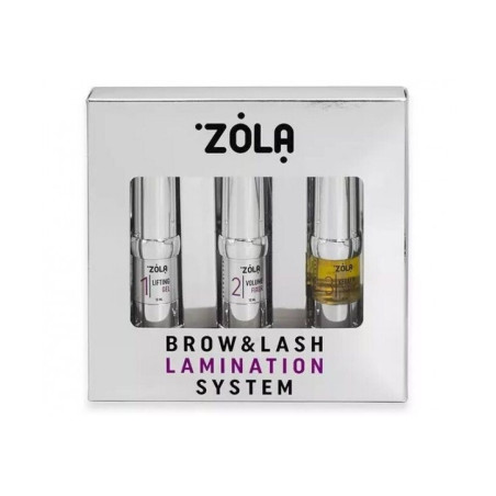 Kit de plastification ZOLA Système de plastification sourcils et cils, 3 x 10 ml