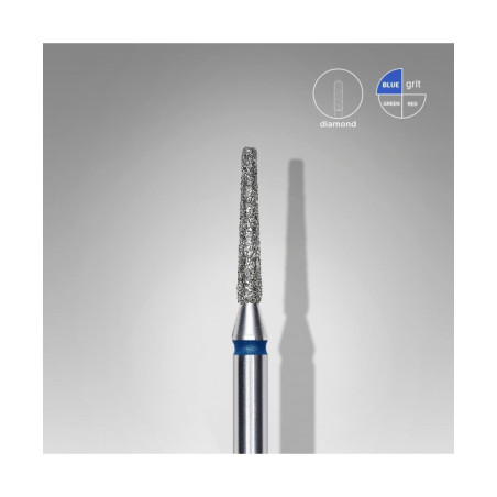 Diamond Nail Drill Bit, "Frustum", Blue, Head Diameter1.6 Mm, Working Part 10 Mm -STALEKS PRO
