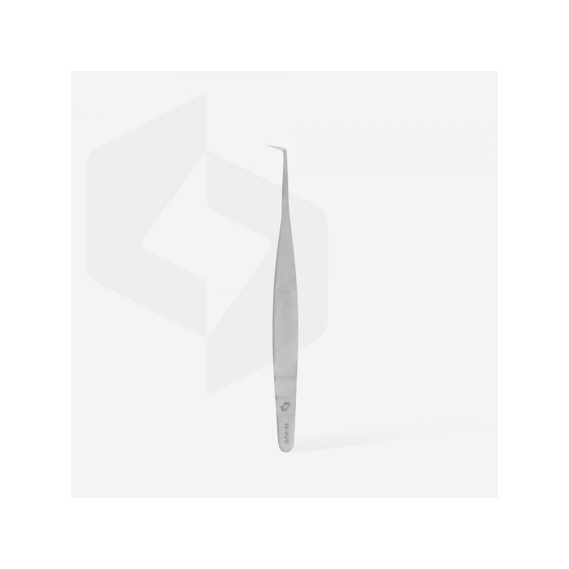 Pince Professionnelle Staleks Pour Extension De Cils EXPERT 40 TYPE 8 (Angle Droit, 85')