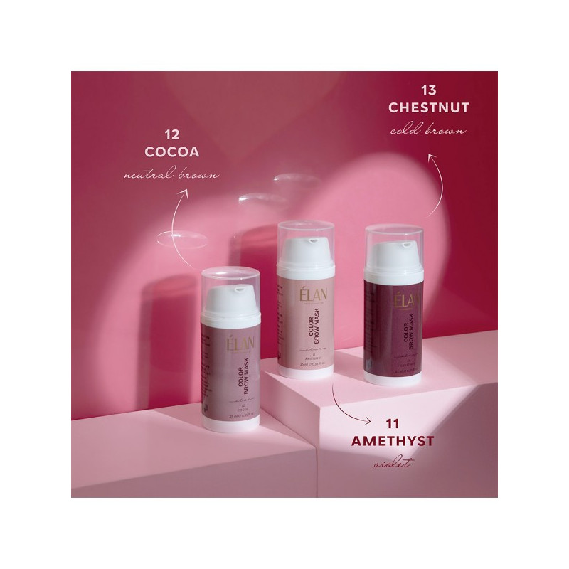 COLOR BROW MASK : Masque à sourcils tonifiant 2 en 1, 11 AMETHYST