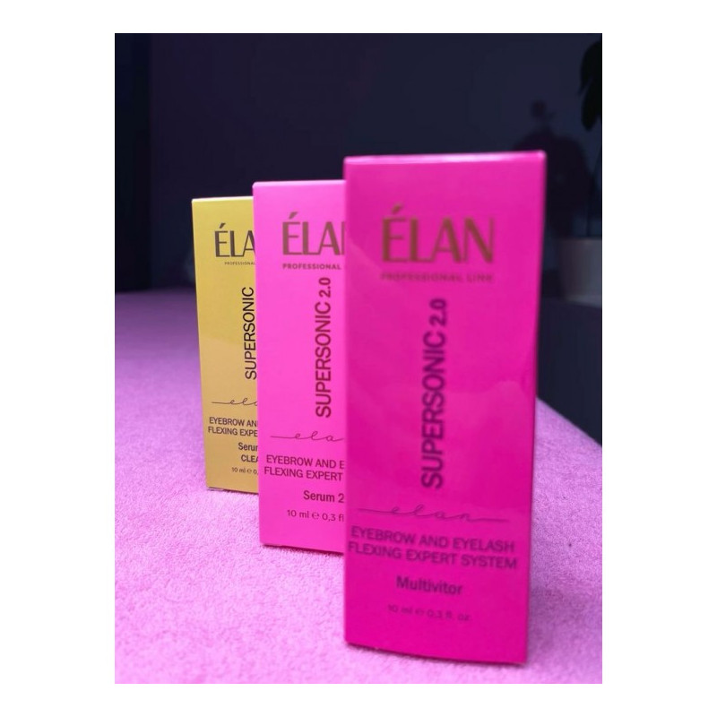 ELAN "SUPERSONIC" Expert système de flexion des sourcils et des cils Multivitor, (2.0) 10 ml