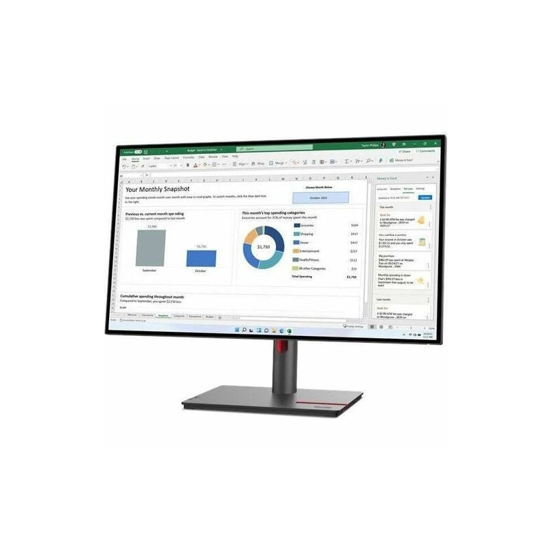 Moniteur LED Lenovo ThinkVision T24-40 24" Class Full HD