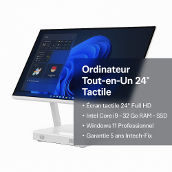 AIO Ordinateur Tout-en-Un 24" Tactile – Performance & Fiabilité