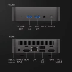 Mini PC Intel i9-8950HK 16 Go de RAM, 1 To de SSD Windows 11 Pro WiFi