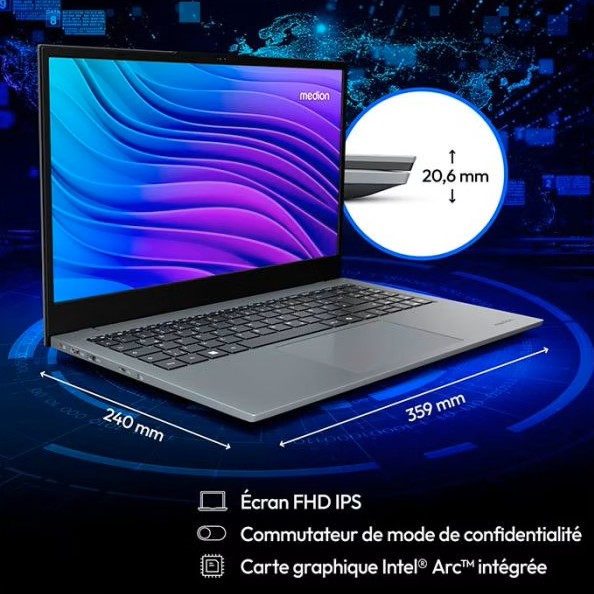 MEDION E15433 vue principale