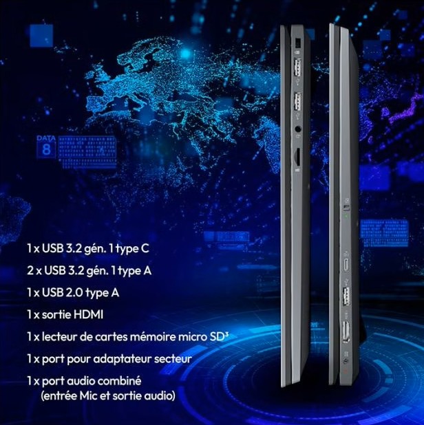 MEDION E15433 connectique